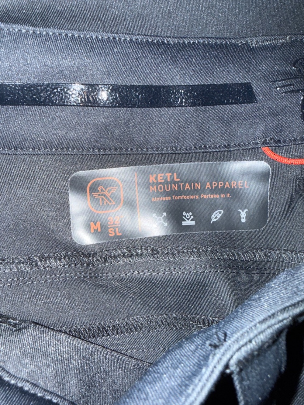 Men's Black Stretch Chino Pants size M - 32 (slim fit) worn only 1 time. - Picture 3 of 6